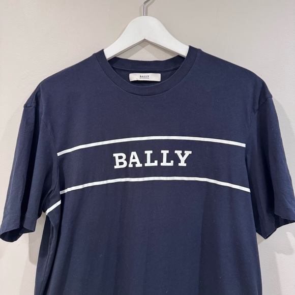 Bally Other - Bally Dark Blue Men's Tee with White Accents